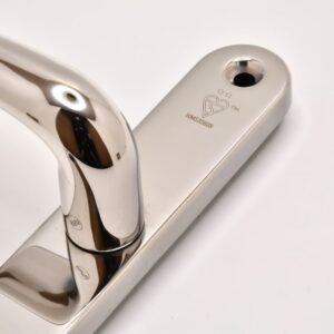 TSS TS007 2 Star Grade 304 Stainless Steel Lever Moveable Pad (Offset) UPVC Multipoint Door Handles - 92/62mm PZ Sprung 210mm Screw Centres - Image 4