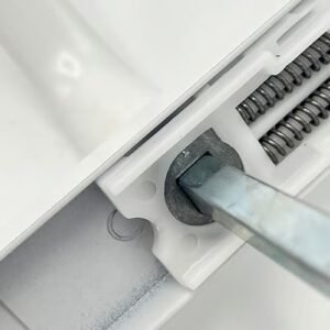 TSS Lever Lever UPVC Multipoint Door Handles - 92mm PZ Sprung 240mm Screw Centres - 270mm Long Backplate - Image 4