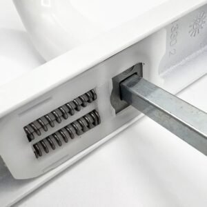 TSS Lever Lever UPVC Multipoint Door Handles - 70mm PZ - Sprung - 180mm Screw Centres - 7mm Follower - Image 4