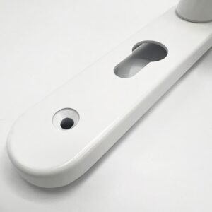 TSS Lever Lever UPVC Multipoint Door Handles - 48mm PZ - Sprung - 200mm Screw Centres - Image 4