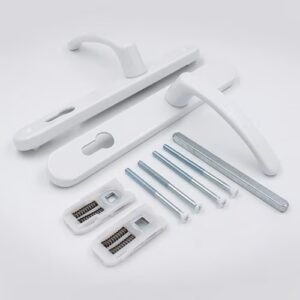 TSS Lever Lever UPVC Multipoint Door Handles - 92mm PZ Sprung 210mm Screw Centres - Image 3