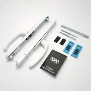 VERSA Lever Lever UPVC Multipoint Adjustable Door Handles - 62-95mm PZ Sprung 260mm Screw Centres - Image 3
