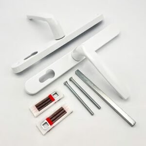 Hoppe/Fullex Lever Lever UPVC Multipoint Door Handles - 68mm PZ Sprung 215mm Screw Centres - Image 3