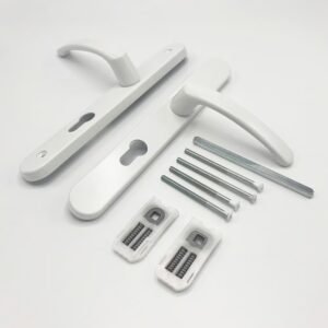 TSS Lever Lever UPVC Multipoint Door Handles - 70mm PZ - Sprung - 200mm Screw Centres - 7mm Follower - Image 3