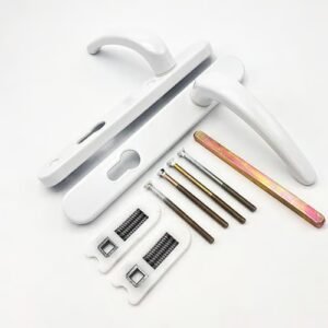 ERA Classic Lever Lever UPVC Multipoint Door Handles - 92mm PZ Sprung 122mm Screw Centres - Image 3