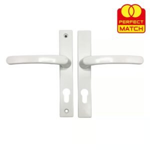 TSS Lever Lever UPVC Multipoint Door Handles - 70mm PZ - Sprung - 180mm Screw Centres - 7mm Follower - Image 1