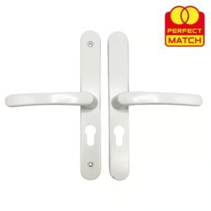 TSS Lever Lever UPVC Multipoint Door Handles - 48mm PZ - Sprung - 200mm Screw Centres - Image 1