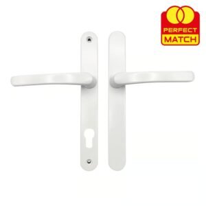 TSS Blank External Lever Lever French Door Multipoint Handles – 92mm PZ Sprung 210mm Screw Centres - Image 1