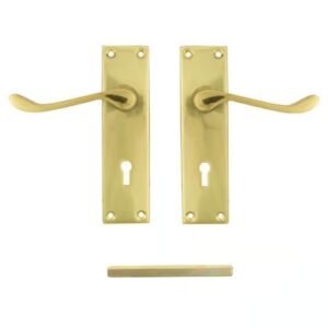 TSS Victorian Scroll Lever on Plate Furniture - Image 7