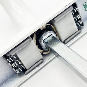 Fab & Fix Farnham Lever Lever UPVC Multipoint Door Handles - Without Snib 68mm PZ Sprung 215mm Screw Centres - Image 4