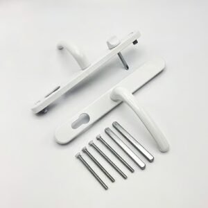 Fab & Fix Farnham Lever Lever UPVC Multipoint Door Handles - With Snib 68mm PZ Sprung 215mm Screw Centres - Image 3