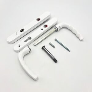 Hoppe Atlanta PAS24 Lever Lever UPVC Multipoint Door Handles - 92mm PZ Unsprung 122mm Screw Centres - Image 3