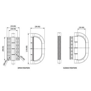 Caldwell Hinge with Pull Handle - Image 4