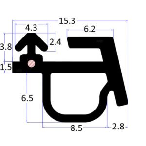 Extrudaseal BUBBLE020 Bubble Gasket - Image 1