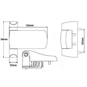Fab and Fix Anchorage Heavy Duty 3D Flag Hinge for UPVC Doors - Image 4
