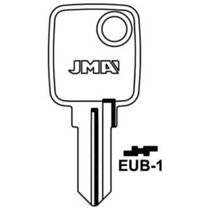 JMA EUB-1 Cylinder Key Blank - Image 1