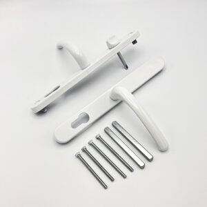 Fab & Fix Farnham Lever Lever UPVC Multipoint Door Handles - With Snib 68mm PZ Sprung 215mm Screw Centres - Image 3