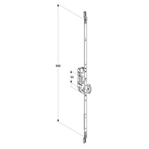 Fuhr 870 Emergency Exit Passive Panic Multipoint Door Lock - Image 2