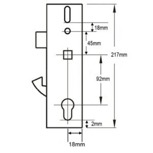 IG Doors Multipoint Genuine Gearbox - Lift Lever or Split Spindle - Image 2