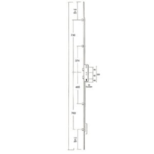 Lockmaster Latch Deadbolt 4 Rollers Lift Lever or Double Spindle Multipoint Door Lock - Image 4