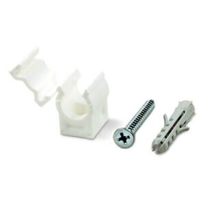 T650 Wall Fix Saddle Bracket in White (Pack of 10) - Image 1