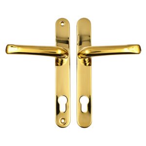 TSS Grade 304 Stainless Steel Lever Lever UPVC Multipoint Door Handles - 92mm PZ Sprung 210mm Screw Centres - Image 4