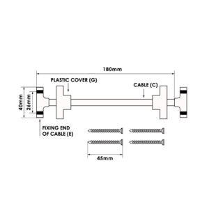 TSS Fixed Cable Window Restrictors - Image 3