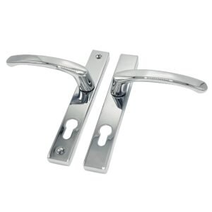 TSS Lever Lever UPVC Multipoint Door Handles - 72mm PZ - Sprung - 180mm Screw Centres - Image 9