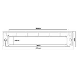 TSS 12" Telescopic Letterplate for UPVC Doors - 20-40mm - Image 8