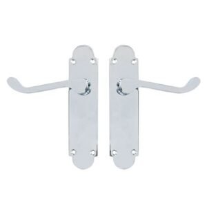 TSS Regent Scroll Lever Handle on Plate Door Furniture - Image 3